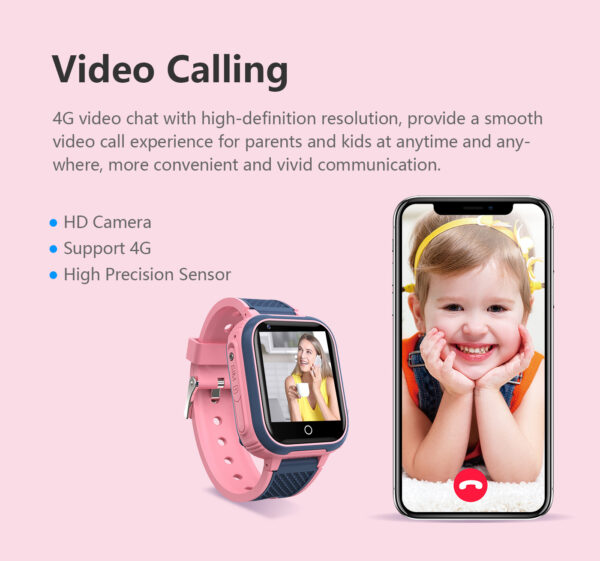 4G Waterproof Touch Camera Electronic Positioning Children's Phone Smart Watch - Image 3