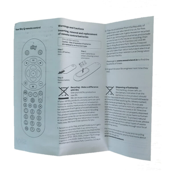Replacement Universal Remote Controller for Sky Q TV Box - Image 2